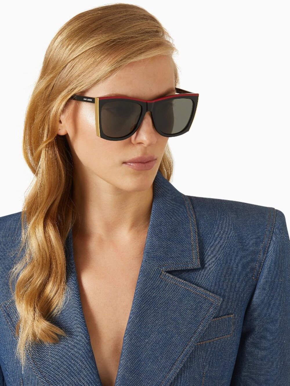 NEW SAINT LAURENT PALOMA SL539 001 WOMEN BLACK/GRAY EYEWEAR SAINT LAURENT - Picture 2 of 11